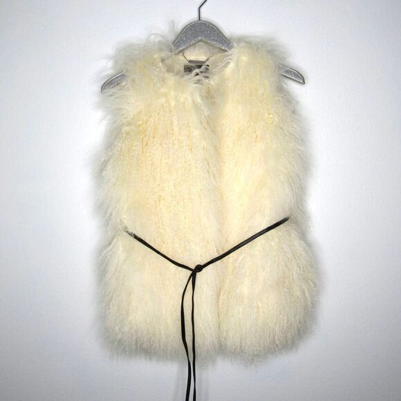 UGG ABBEY MONGOLIAN SHEARLING WOMEN'S VEST - Picture 2 of 6